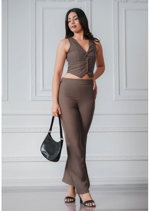 AVA BROWN OFFICE PANT